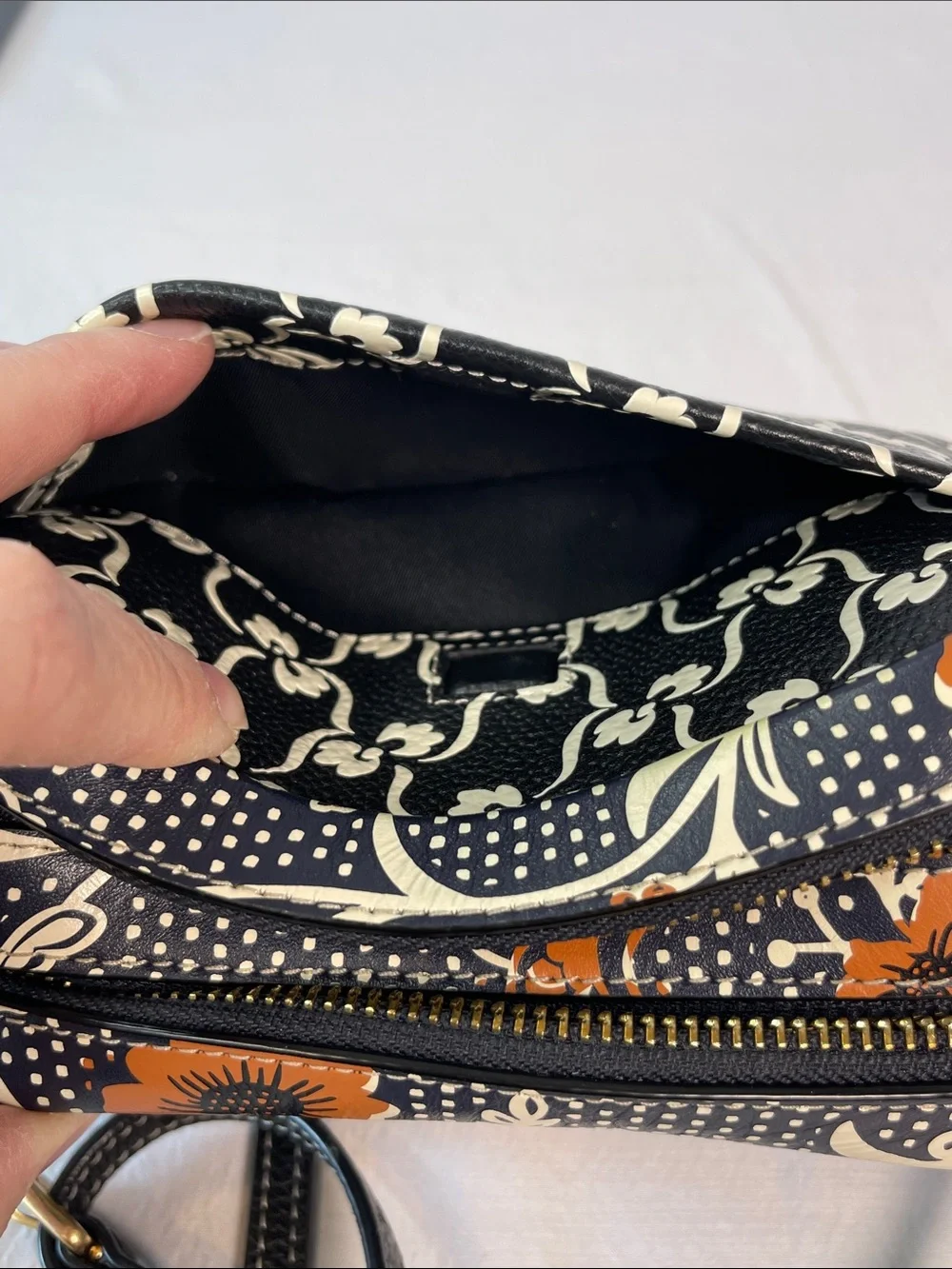 Tory Burch Perry Bombé Mixed-Print Mini Bag Crossbody